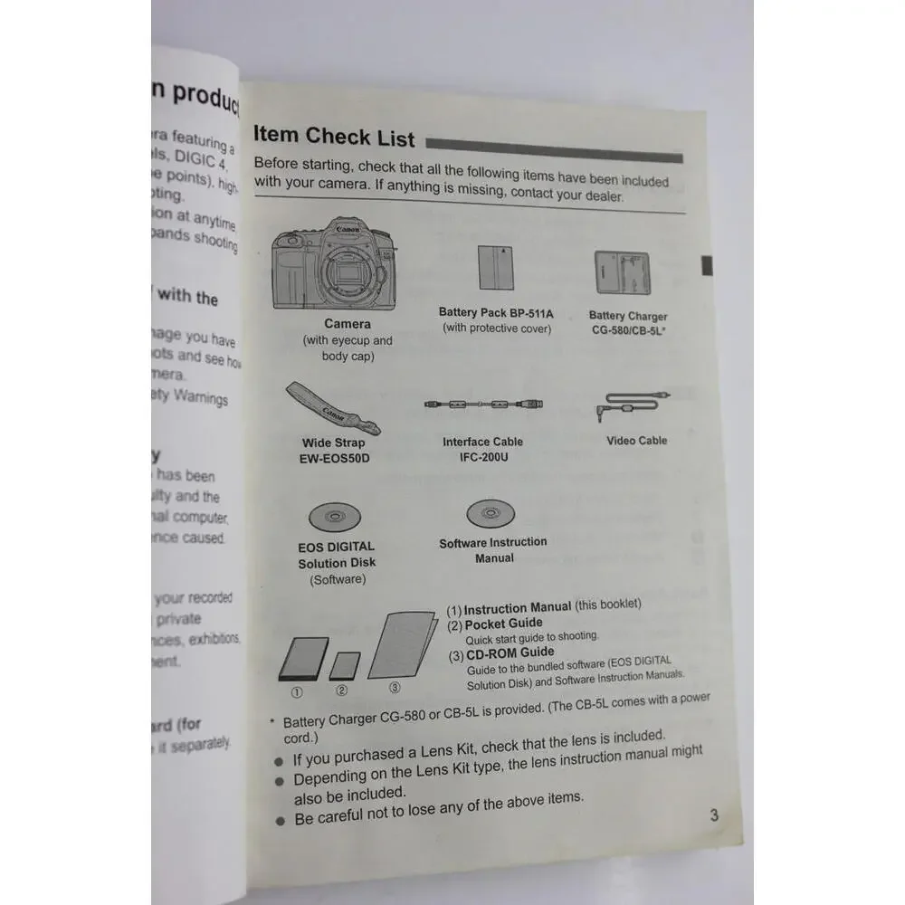 Canon EOS 50D Camera Instruction Manual